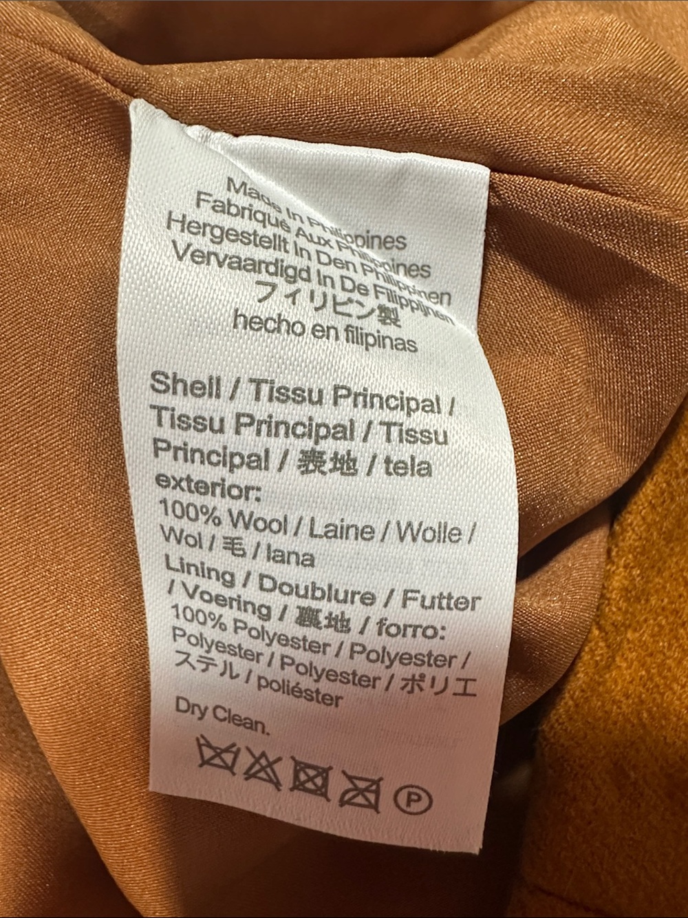 J.Crew Wool Pencil Skirt Rust Orange Camel Brown Classic Career Skirt Workwear - Picture 4 of 11